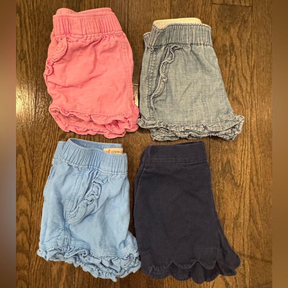 J Crew Factory 4 pairs of shorts toddler girl size 3